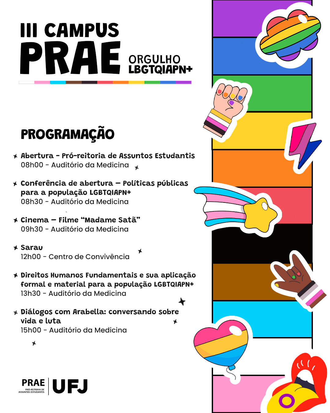Programacao III Campus Prae Orgulho LGBTQIAPN+ 