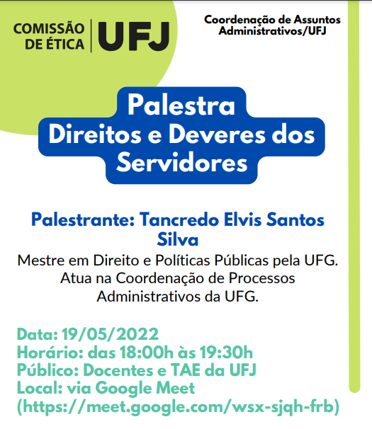 Palestra Direitos e deveres dos servidores