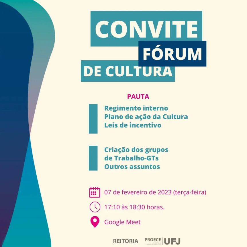 reunião fórum de cultura UFJ