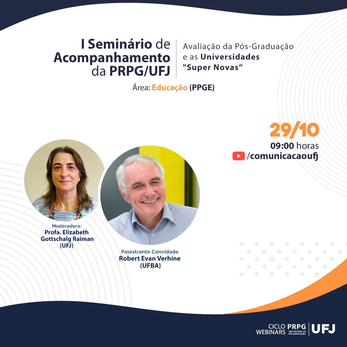 I Seminário de Acompanhamento da PRPG/UFJ - Educação