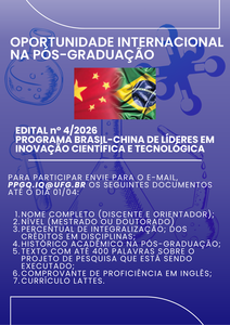  OPORTUNIDADE INTERNACIONAL NA PÓS-GRADUAÇÃO