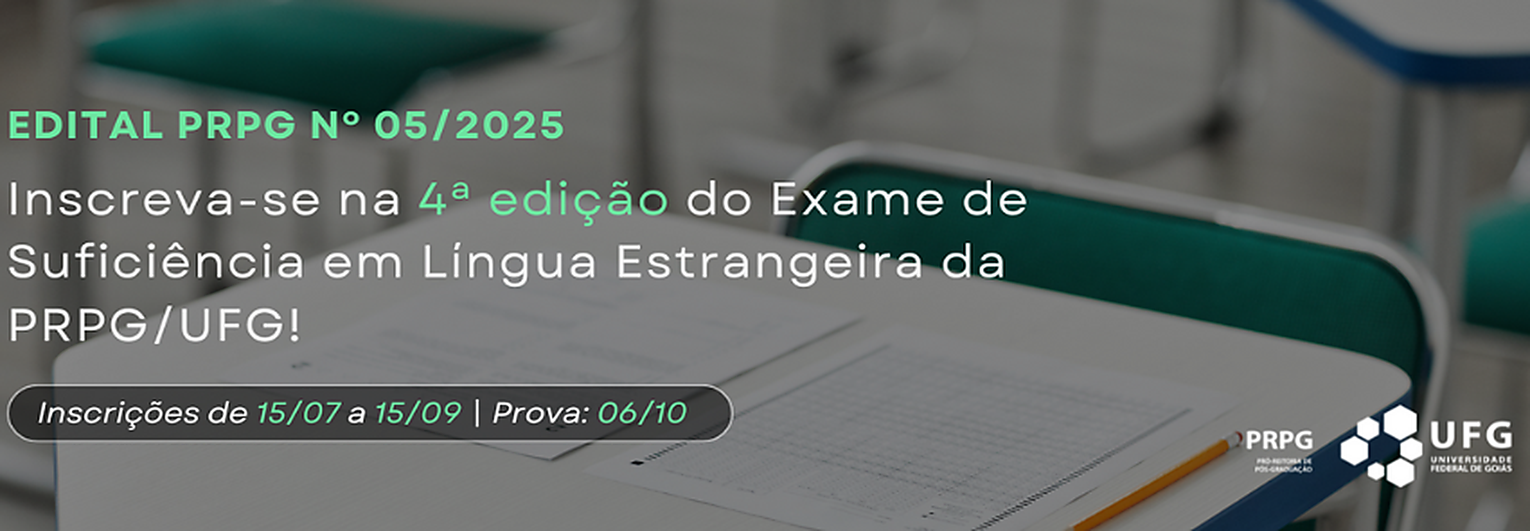 Exame de Suficiência - Inscrições Abertas