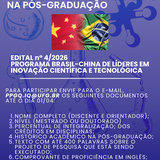  OPORTUNIDADE INTERNACIONAL NA PÓS-GRADUAÇÃO
