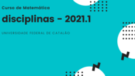 Disciplinas 2021.1