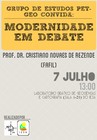 Cartaz Modernidade em Debate