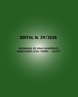 MUDANÇAS DE GRAU ACADÊMICO, HABILITAÇÃO E/OU TURNO – 2027/1
