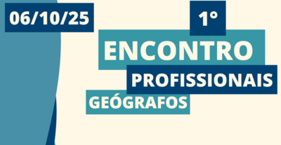 Capa 1 Encontro Profissionais Geografos