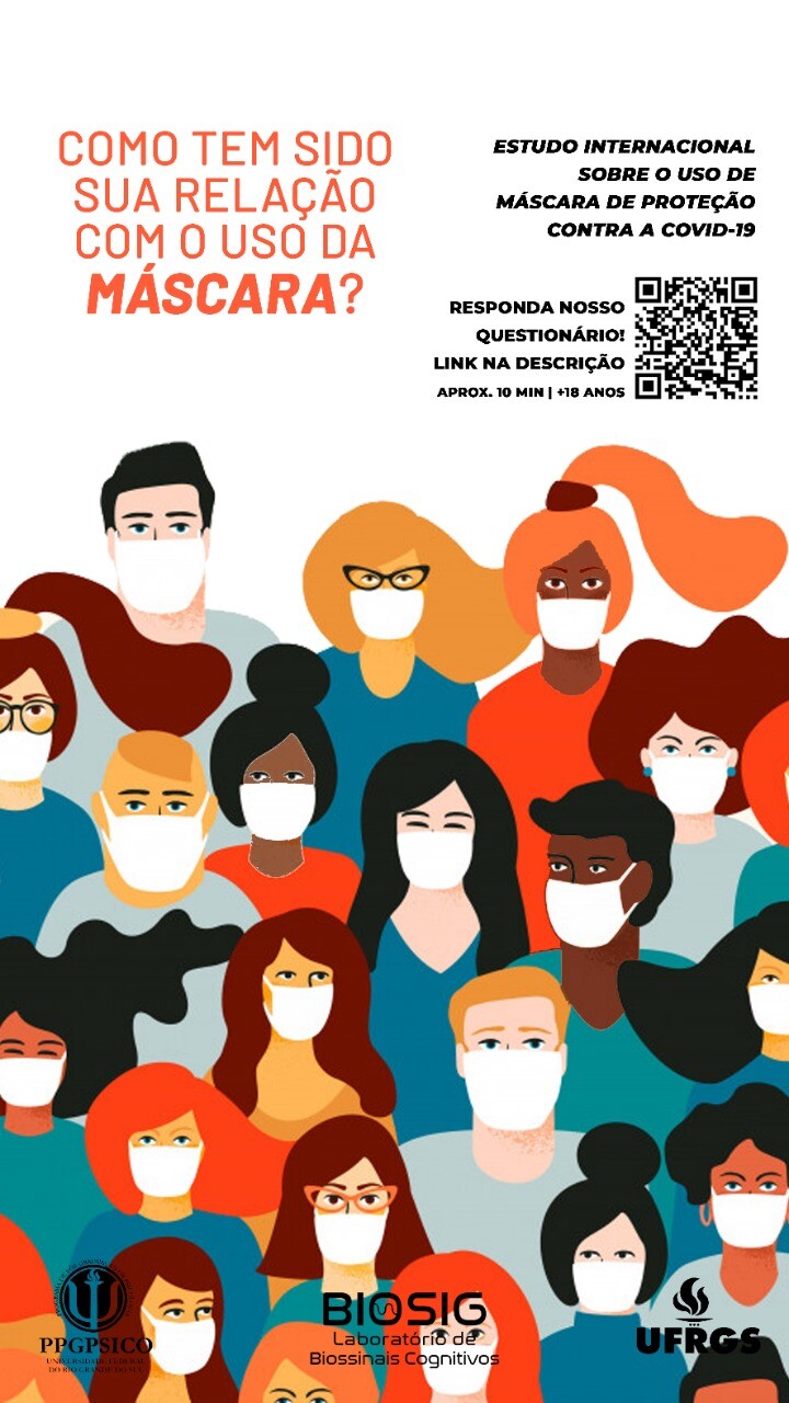 Arte - Divulgação pesquisa máscara - tamanho maior