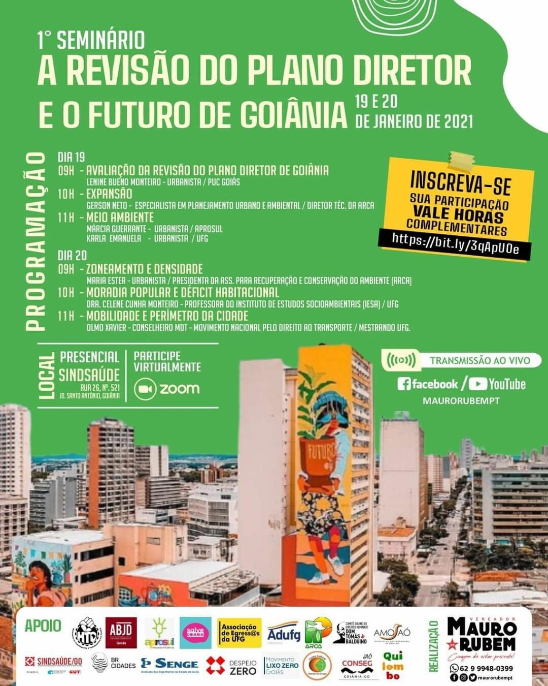 Cartaz 1º Seminário Plano Diretor Goiânia