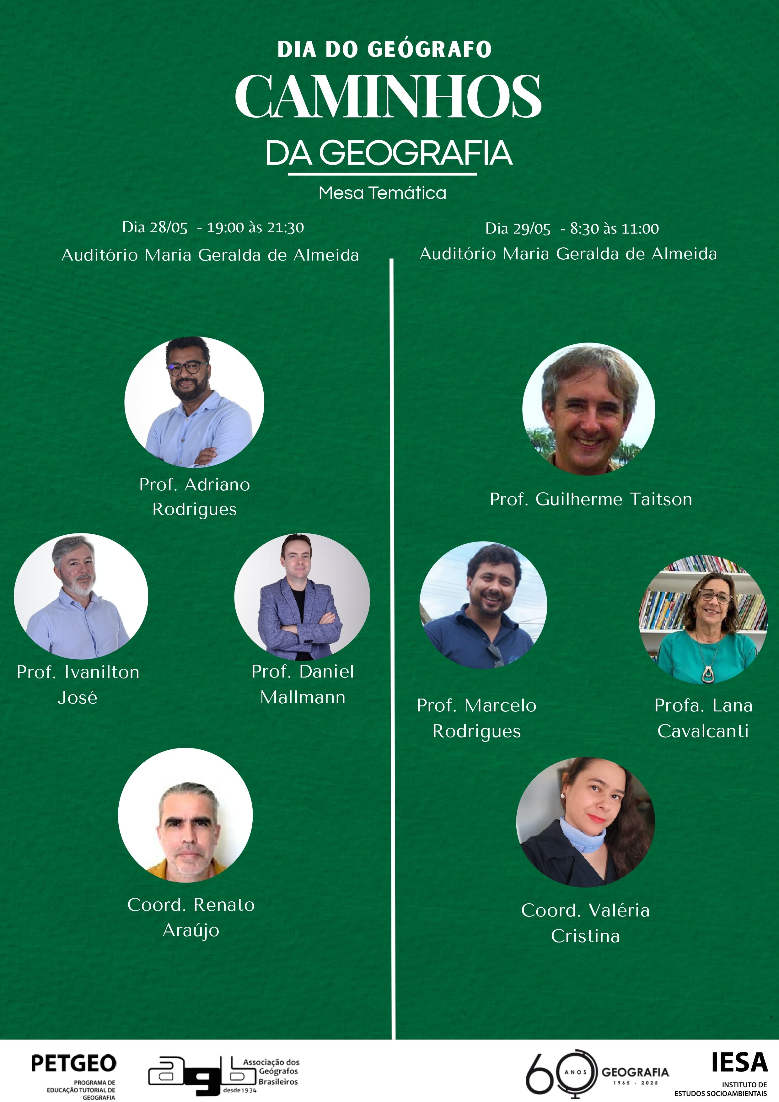 Dia do Geógrafo - Caminhos da Geografia UFG