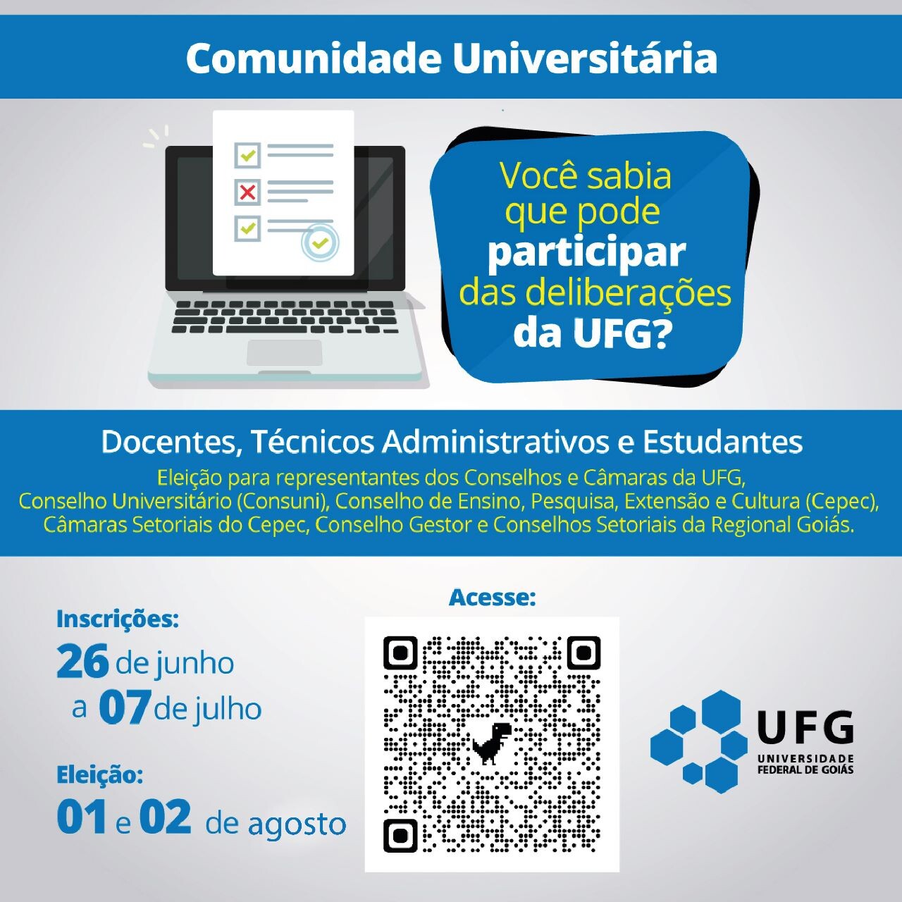 Eleição Representantes Instancias da UFG