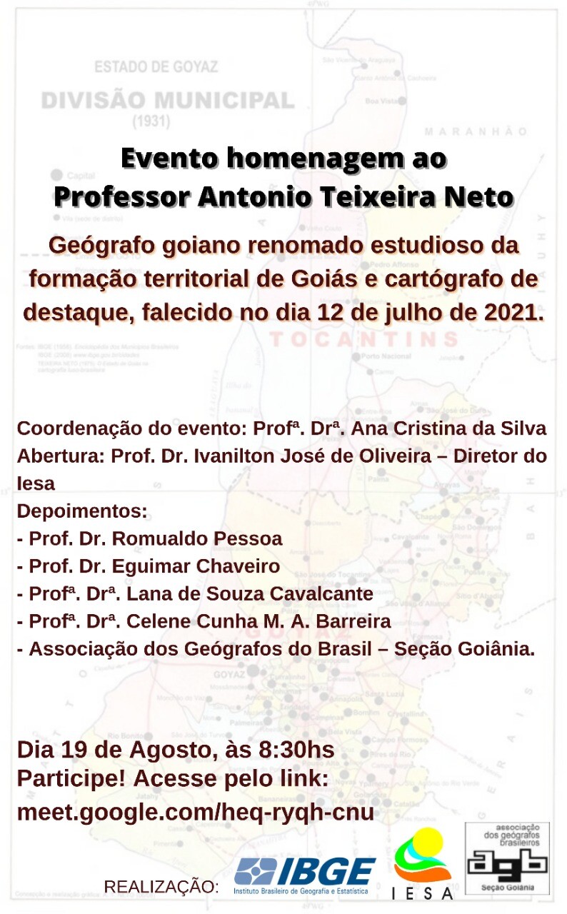 Evento homenagem prof Antonio Ferreira Neto