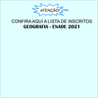 ENADE AVISO CONCLUINTES