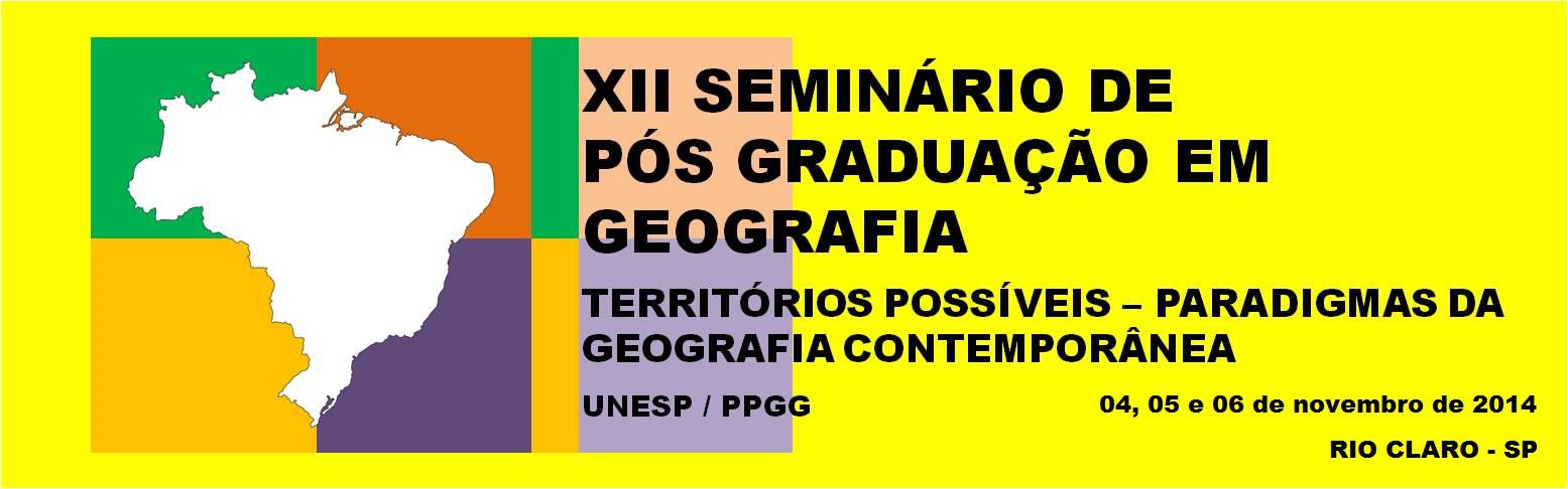 XII Seminário de Pós-Grad. em Geog. Rio Claro 2014
