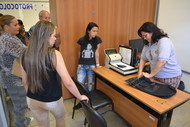 Alunos de curso de Assistente Administrativo do ITEGO visitam o Arquivo/Protocolo da RC