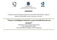 Divulgação seminário Prof. Moacyr