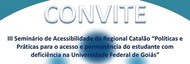  III seminário de acessibilidade da Regional Catalão