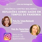 Live Violência contra mulheres - PET-Saúde Catalão