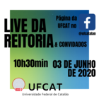 Live da Reitoria - 03 de junho de 2020