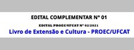 Edital Complementar nº 01/21 ao Edital PROEC/UFCAT nº 02/21 - Livro de Extensão e Cultura