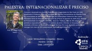 Palestra Internacionalizar é preciso