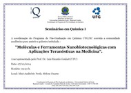 Seminários em Química I - Palestra Prof. Luiz