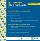 XXI Seminário Ética na Gestão – Ética Pública e Governança