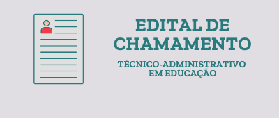 Edital de Chamamento TAEs - UFCAT
