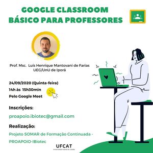 Google Classroom básico para Professores Google Classroom básico para Professores