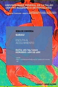 Roda de Conversa "Sarau - Escuta e Acolhimento" Roda de Conversa "Sarau - Escuta e Acolhimento"