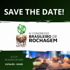 IV Congresso Brasileiro de Rochagem IV Congresso Brasileiro de Rochagem