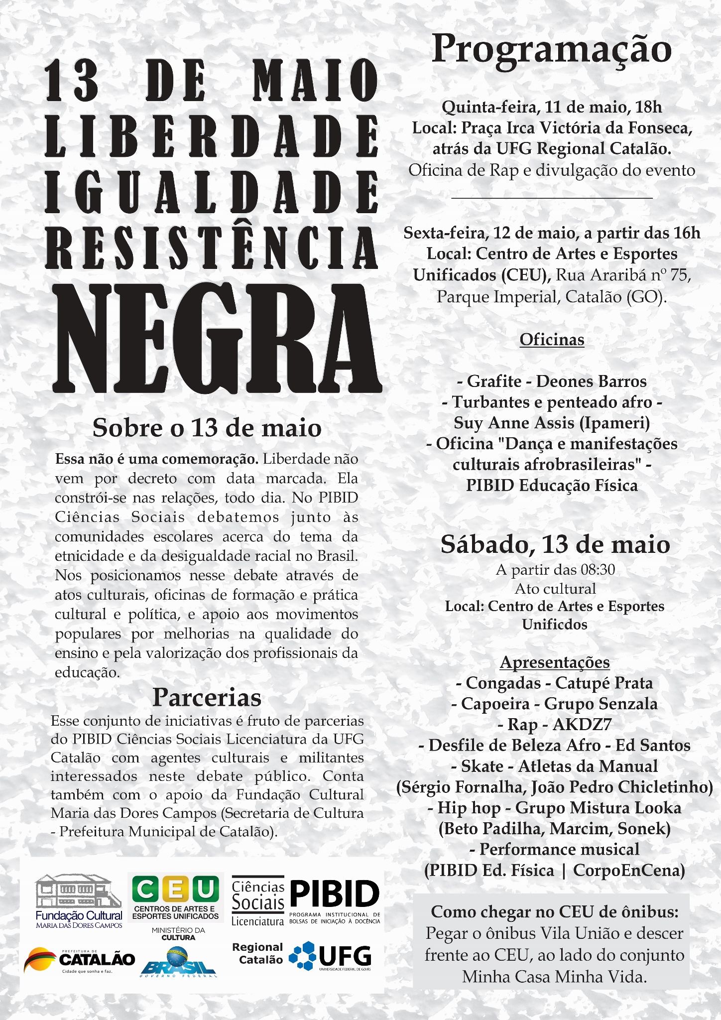 13 de Maio: Liberdade, Igualdade e Resistência Negra
