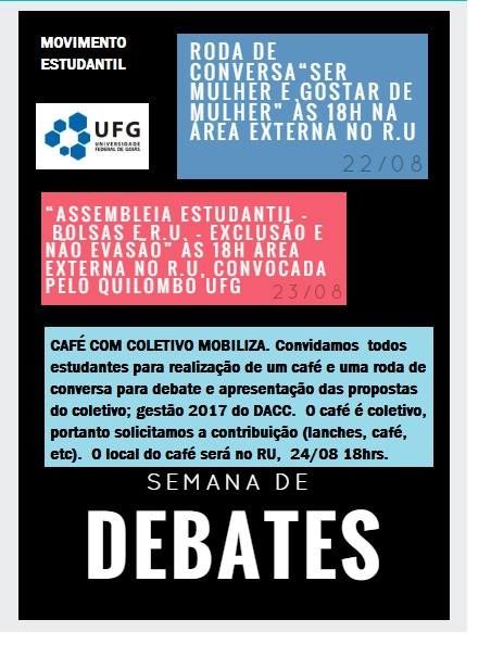 Semana de debates dos movimentos sociais da Regional Catalão