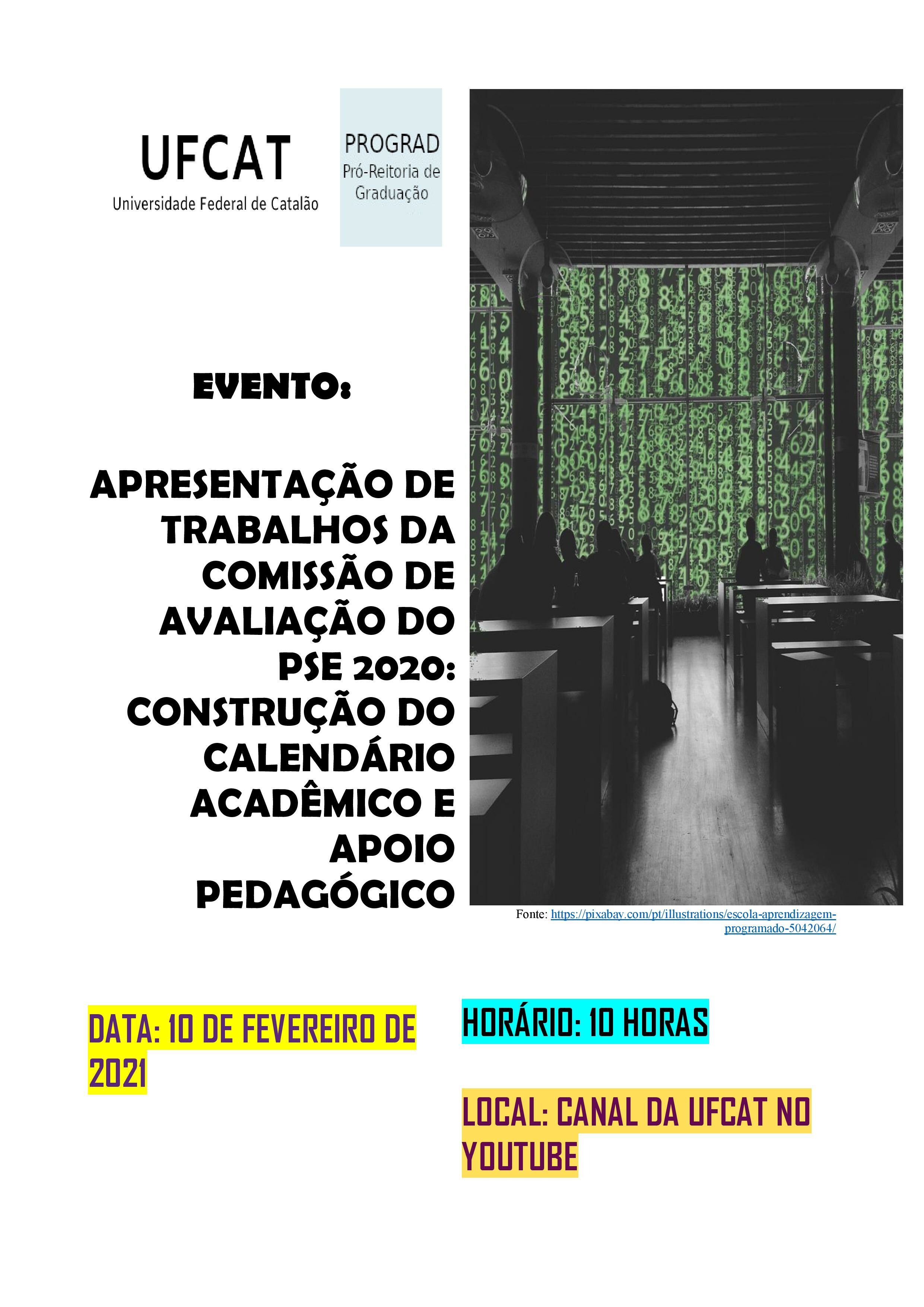 Apresentação de trabalhos da Comissão de Avaliação do PSE