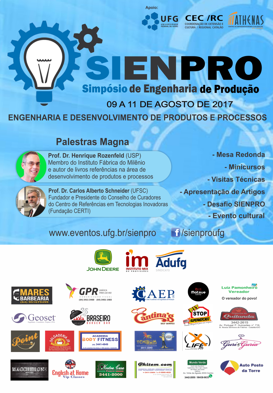 Simpósio de Engenharia de Produção (SIENPRO)