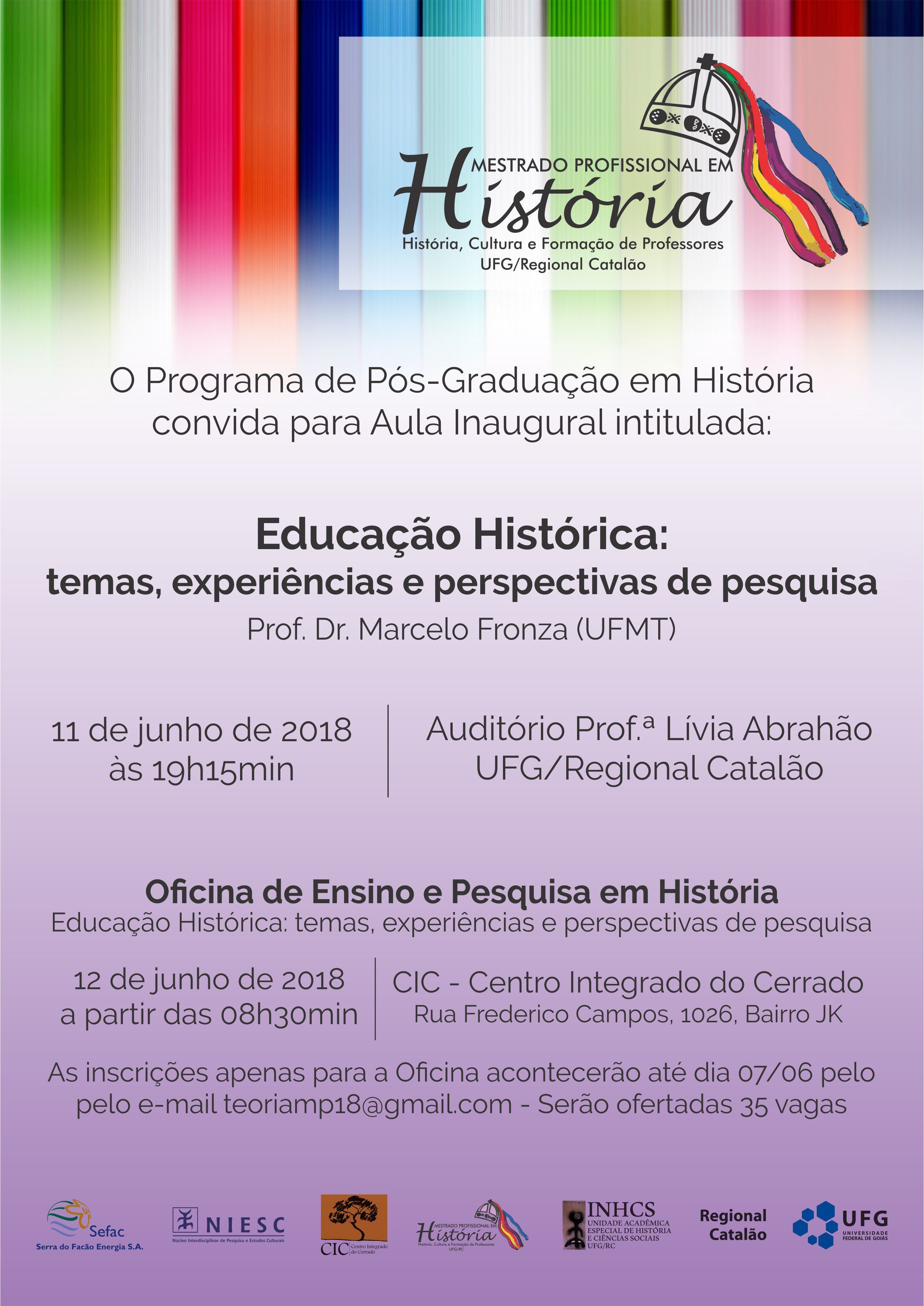 Aula Inaugural do Mestrado Profissional em História