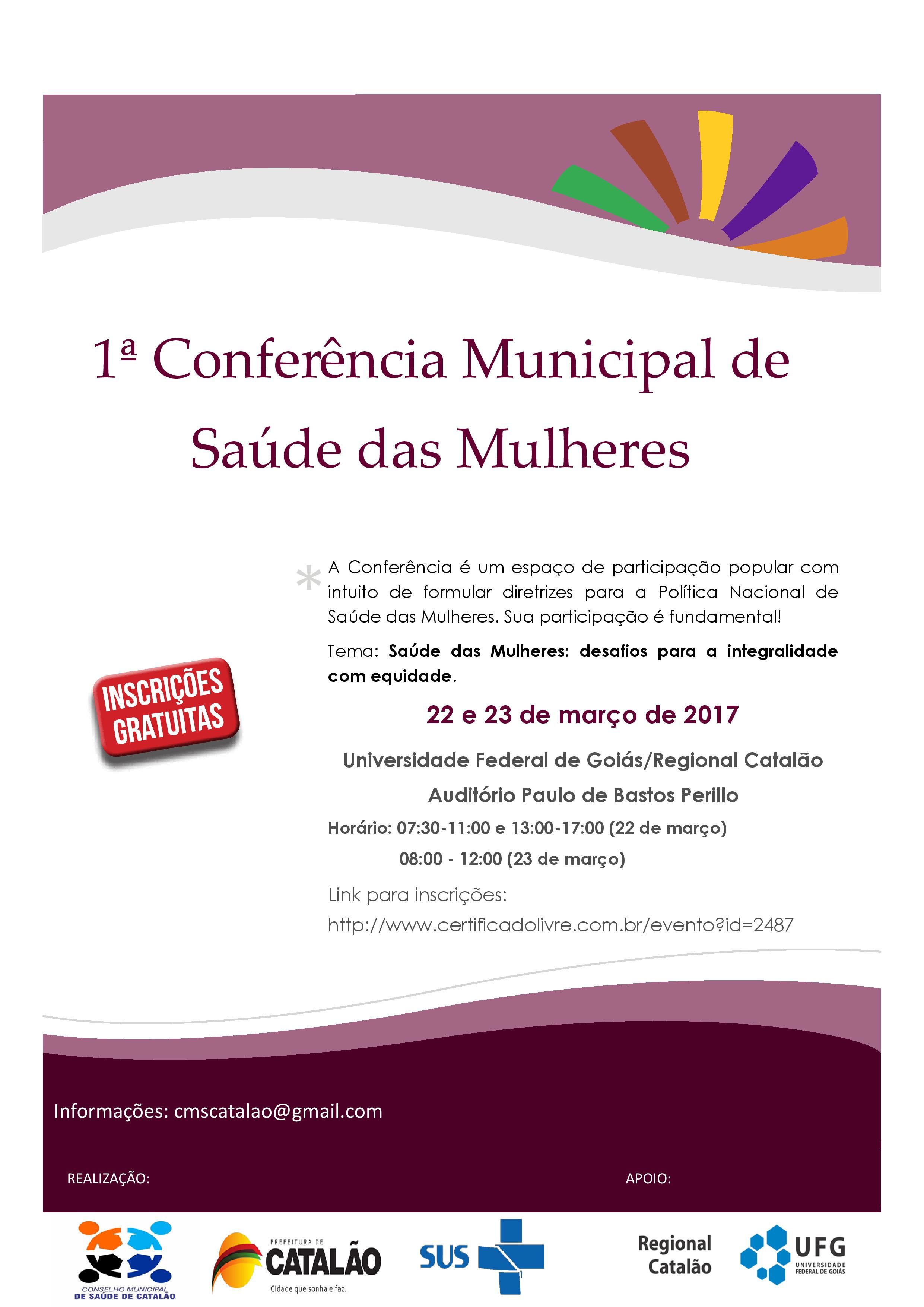 Conferência Municipal de Saúde das Mulheres