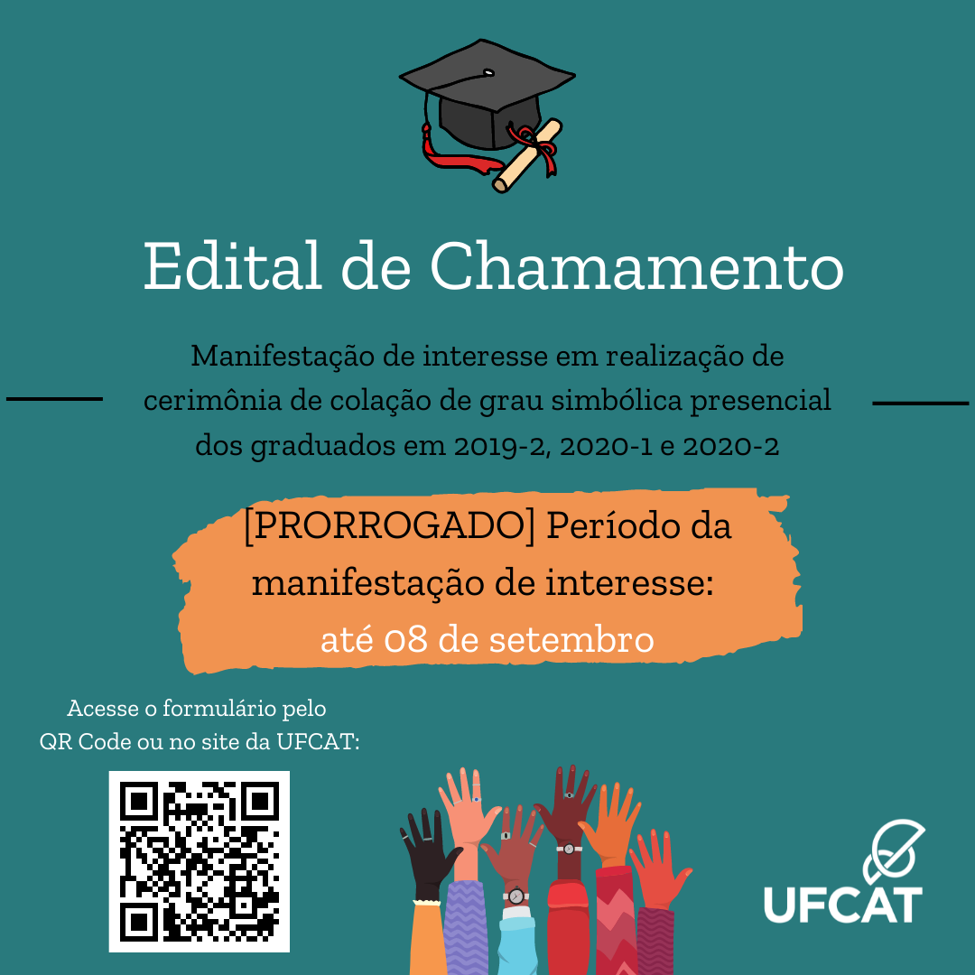 Edital de Chamamento - Colação de Grau 2019-2, 2020-1 e 2020-2 - Retificado