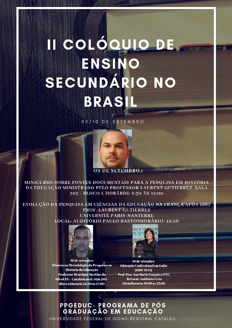  II Colóquio de Ensino Secundário no Brasil