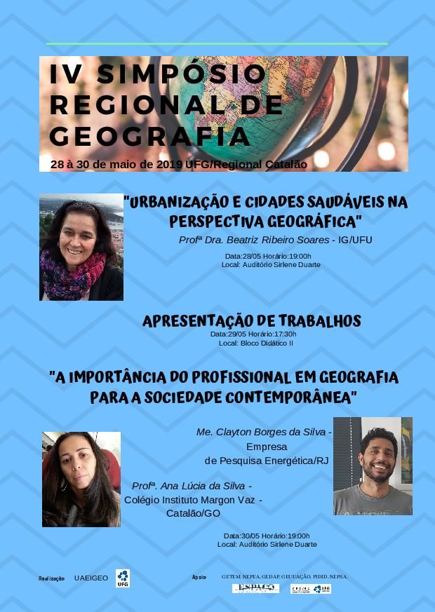 IV Simpósio Regional de Geografia