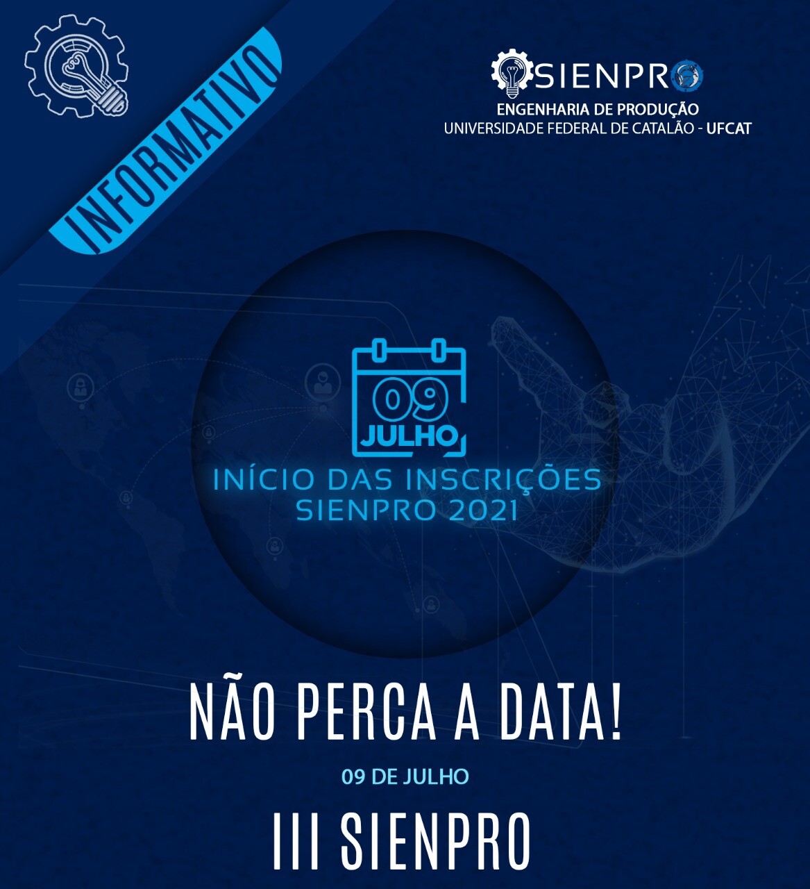 Início das Inscrições para o III SIENPRO