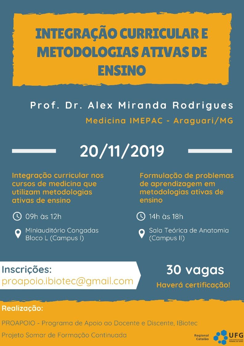 Integração curricular e metodologias ativas de ensino 