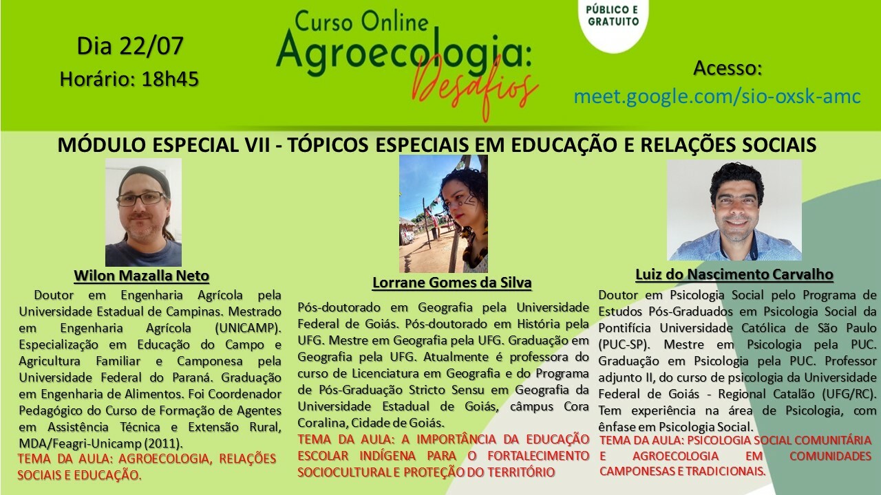 Curso Online de Agroecologia - módulo VII
