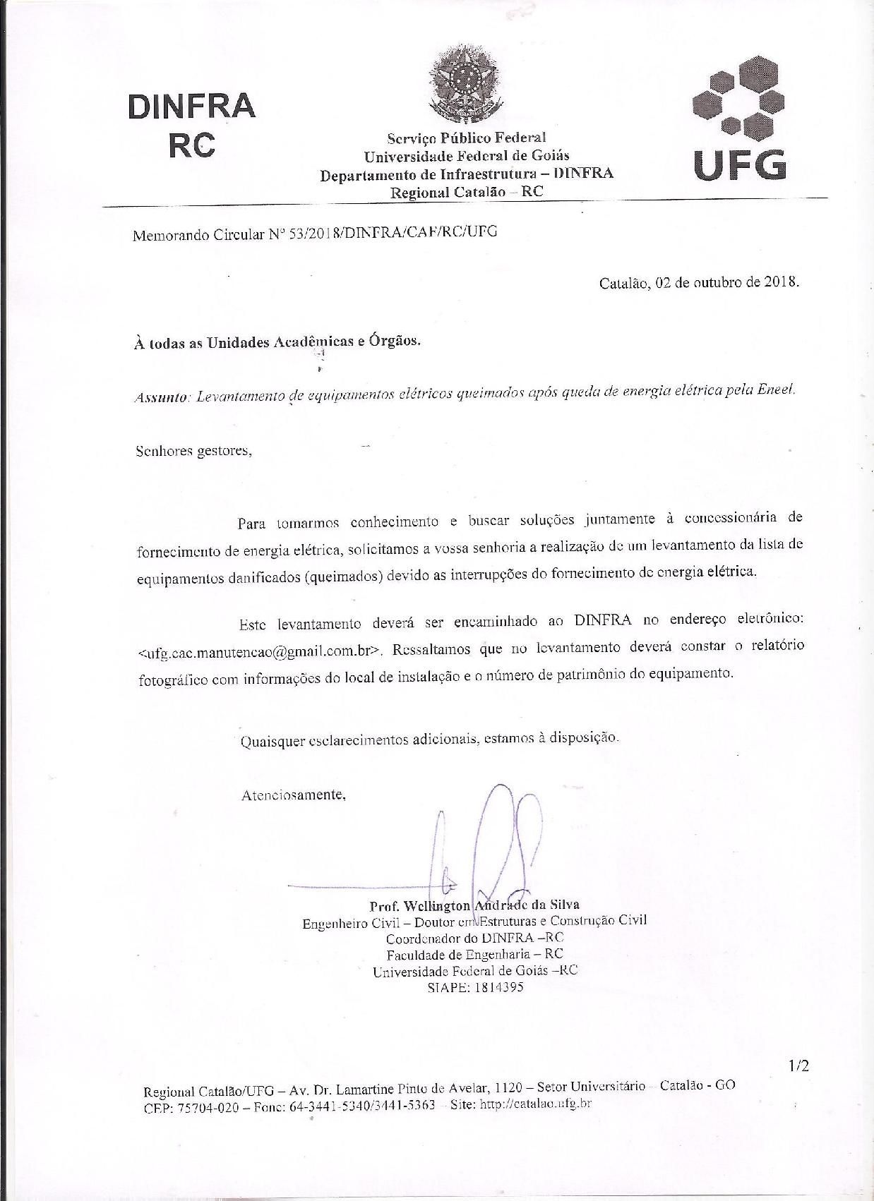 Memorando Circular No 53.2018.DINFRA.CAF.RC.UFG