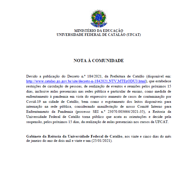 Nota 2021