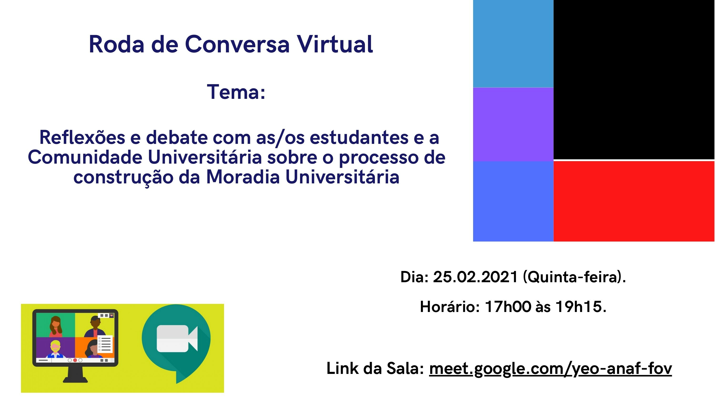 Roda de Conversa Virtual PRPE - Moradia Universitária