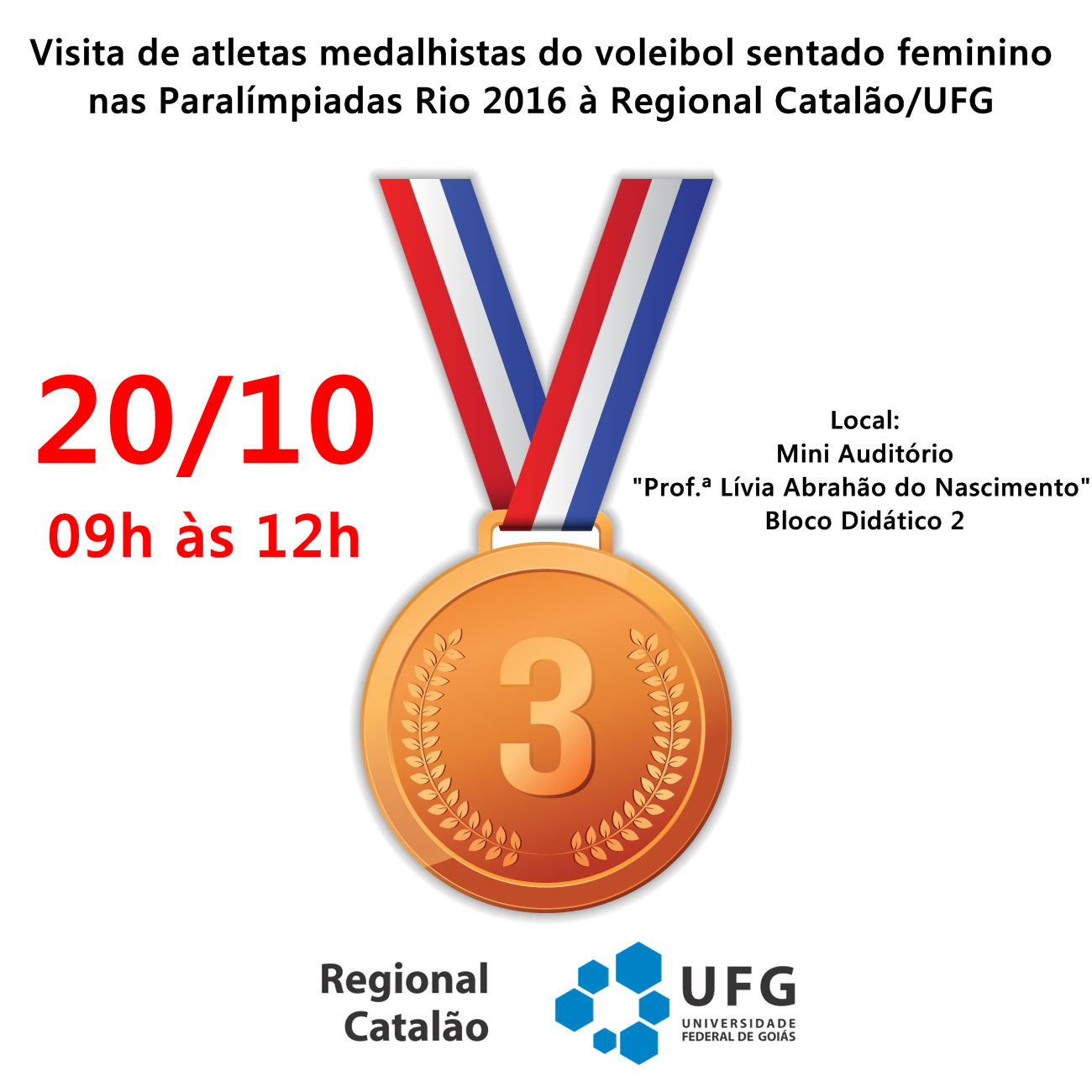 Visita das atletas paralimpicas