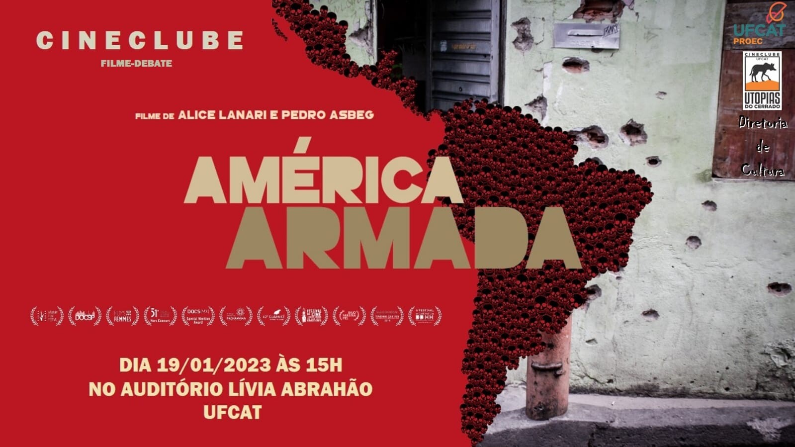 Cineclube UFCAT "Utopias do Cerrado" realiza filme-debate sobre "América Armada"