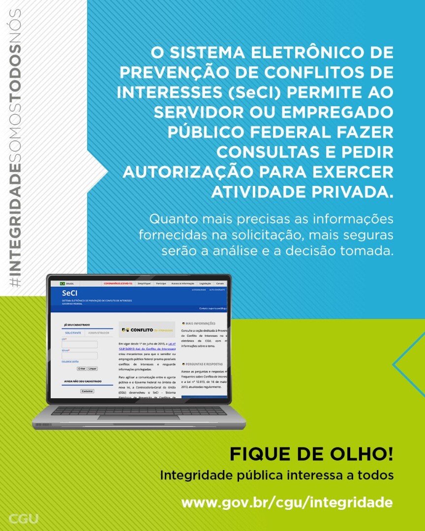 SeCI - Sistema Eletrônico de Prevenção de Conflitos de Interesses