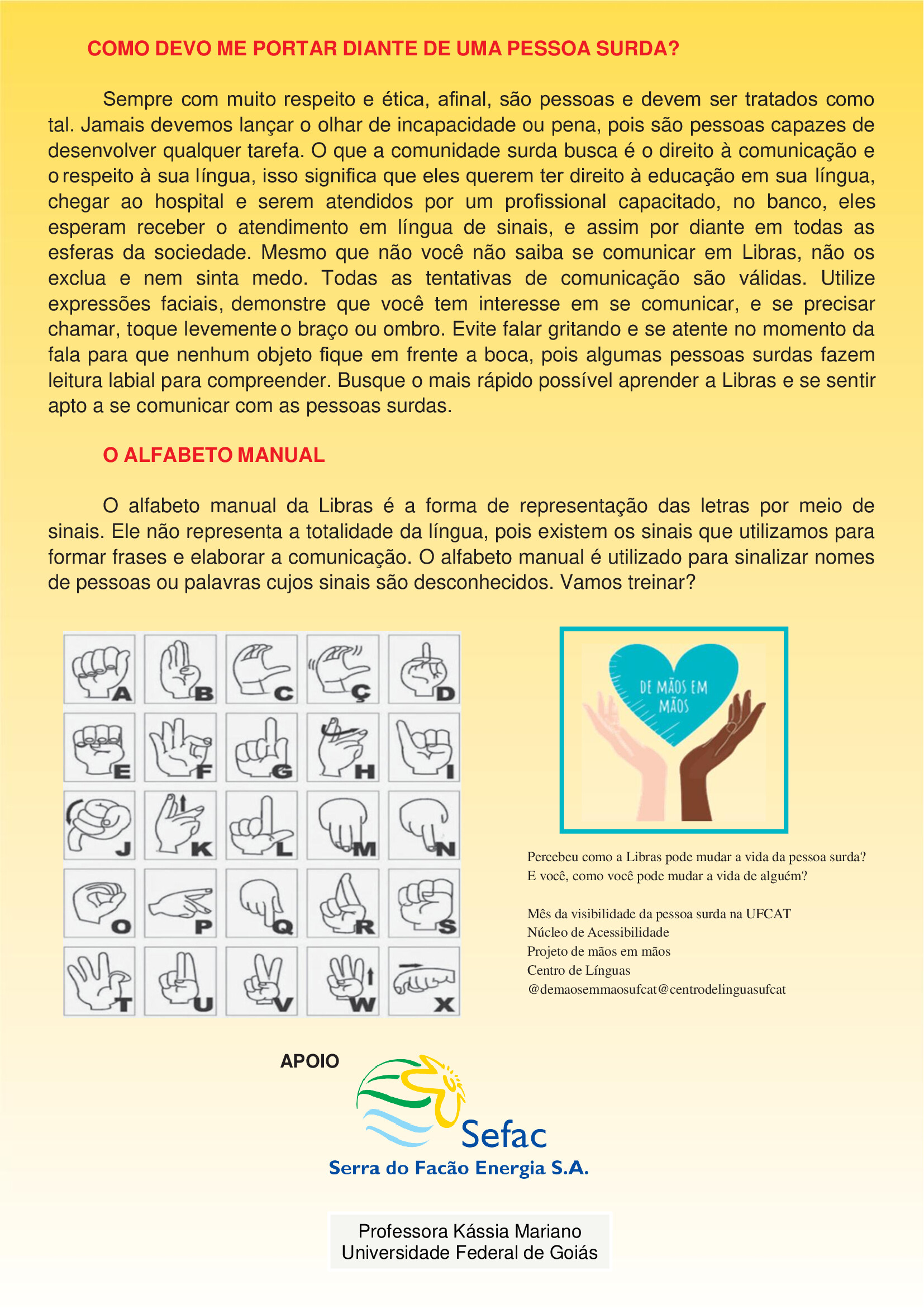 Panfleto Libras um